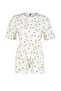 Sarı-Çok Renkli %100 Pamuklu Pötikare Şortlu Örme Pijama Takımı THMSS24PT00211 - 7