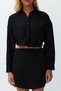 Black Cotton Shirt and Skirt Set - Tbess24Au00022 - 5