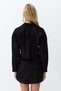 Black Cotton Shirt and Skirt Set - Tbess24Au00022 - 6