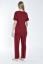 Bathrobe Striped Detail Maternity and Postpartum Pajama Set - 5
