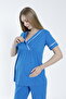Bathrobe Striped Detail Maternity and Postpartum Pajama Set - 7