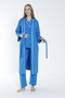 Bathrobe Striped Detail Maternity and Postpartum Pajama Set - 3