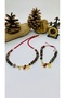 Handmade Glass Bead Women's Necklace Bracelet Set