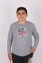 Unisex Guitarist Astronaut Printed Long Sleeve Crewneck Basic Kids T-shirt - 2