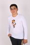 Unisex Teddy Bear Printed Long Sleeve Crew Neck Basic Kids T-shirt - 4