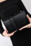 YADAYA Black Striped Women's Evening Bag - 2