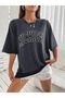 Women's Smoked Micigan Printed Oversize T-shirt - 3