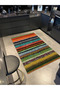 Mixed Color Line Patterned Woven Base Carpet 3791 - 3