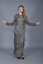 VİLMA - HAND EMBROIDERED, Rhinestone TASSEL DRESS