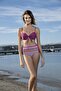 Patterned High Waist Britli Bikini Set - Purple