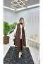 Double Crepe Fabric Trousers and Long Vest Women's Double Set - 3