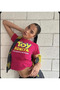 Toy Bonita Model Red Women's Crop Body
