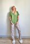 Dark Green Florado Exclusive Front Buttoned Short Sleeve Women's Pajamas Set - 6