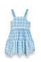 GIRL'S PLAID RUFFLE STRAP DRESS