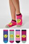 Emoji Patterned 4 Season Unisex Socks Set - 4 Pairs