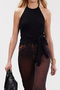 Limited Edition Siyah Triko Bluz TWOSS24BZ00326 - 2