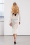 Limited Edition Ecru Midi Knitwear Rose Embroidery Detailed Openwork Unlined Dress TWOSS24EL00453 - 6