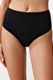 Black Hipster High Waist Bikini Bottom Tbess24Ba00095 - 4