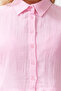 Pembe Dokuma %100 Pamuk Plaj Crop Gömlek TBESS24GO00011 - 4