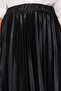 Black Pleated Woven Skirt TCTAW24EE00010 - 5