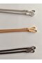 Flat Snake Chain Bag Chain with Hook, Stylish and Shiny Gold Color Design - 3