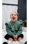 Girl's Pleated Skirt and Frilly Cardigan 2-Piece Knitwear Set - 3