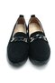 Women's Black Patterned Buckle Detail Orthopedic Comfortable Insole Casual Shoes - 2