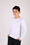 2-Piece (Black-White) Unisex (girl-boy) Plain Cotton Basic Long Sleeve Bodysuit - 7