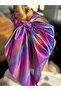 Rainbow luxury scarf kerchief with tail lights up rotary luminous mermaid female child rubber buckle no3 - 3