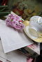منديل عرض إكرو مربع مطرز مكون من 6 قطع - 4