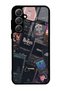 Glossy Phone Case for Samsung A35 Retro Music Design