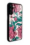 Samsung A15 Glossy Phone Case with Fuchsia Floral Design - 2