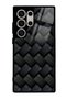 Samsung S24 Ultra Black Mesh Design Glossy Phone Case