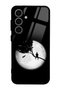 Samsung S24 Moon Gazing Design Glossy Phone Case