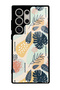 Samsung S24 Ultra Glossy Phone Case with Retro Leaf Design