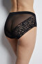 0041 Bato Model Elastic Waist Tulle and Lace Detailed Women's Panties - 4