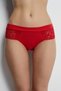 0028 Low Waist Brazilian Mold Cotton Fabric Lace Detailed Women's Panties