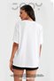 Women's C'est La Vie Paris Printed White Oversize T-shirt - 3