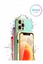 Luxury Silicone Case for Infinix Note 12 G96 with Water Green Edges Gold Detail - 2