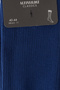 Men's Dark Blue Single Ribbed Socks - 2
