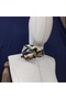 Sarah Satin Scarf Scarf Neck Tie Multi-Colored - 3