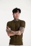 Polo Neck Men's Knitwear Knitted T-shirt