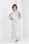 Young Girl Long Length Chiffon Floral Dress Suitable for Hijab - 5
