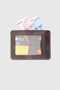 544 Genuine Leather Magnetic Horizontal Card Holder Crazy Gray - 5