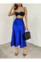 Satin Skirt with Elastic Waist - 2