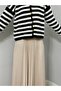 Beige Tight Pleated Skirt - 2