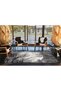 Gray Themed Tree and Moon Patterned Creative Modern Decorative Carpet 3892 - 4