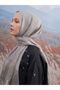 Embroidered Turquoise Shawl - Gray - 3
