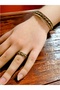 Laser Cut Pure Copper Anti-Allergic Bracelet & Ring Copper Jewelry Set - 2