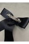 نموذج قطرة من اللؤلؤ والأحجار Grogen Ribbon Bow مشبك تلقائي - 5